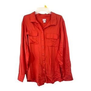 Chico’s shirt Orange 🍊 size 4